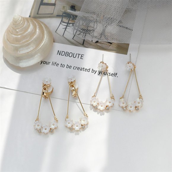 ♠️ NEW Pendant Floral Earrings - Picture 4 of 6